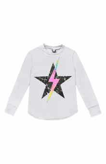 Kids' Peace Love Rainbow Graphic Long Sleeve Tee