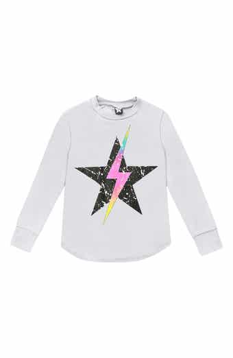 Kids' Peace Love Rainbow Graphic Long Sleeve Tee