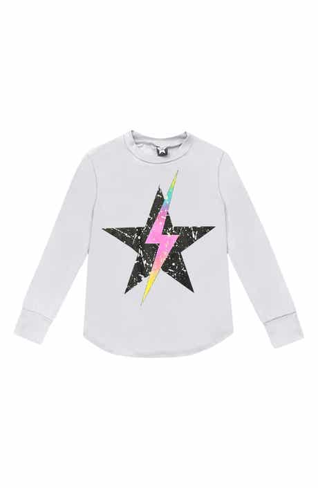 Kids' Peace Love Rainbow Graphic Long Sleeve Tee