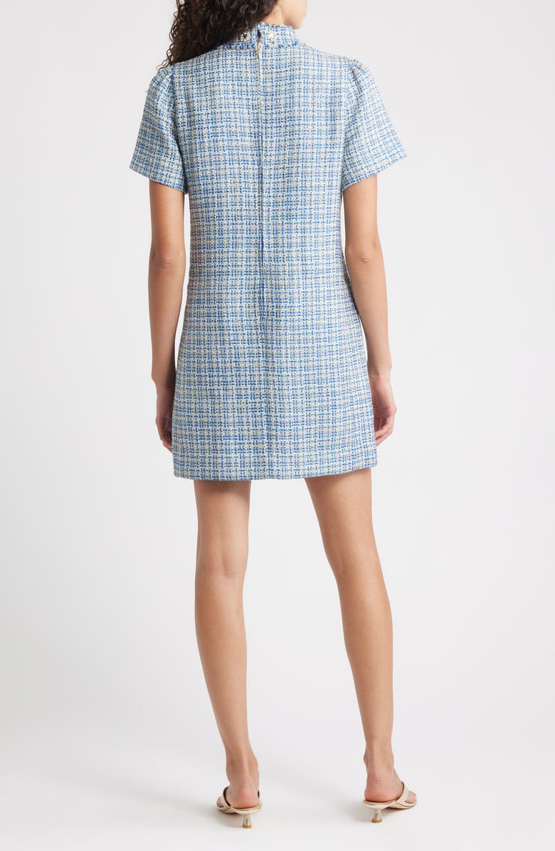 Lilly Pulitzer<sup>®</sup> Teddy Metallic Tweed Minidress, Alternate, color, Tangier Teal Ocean Deep