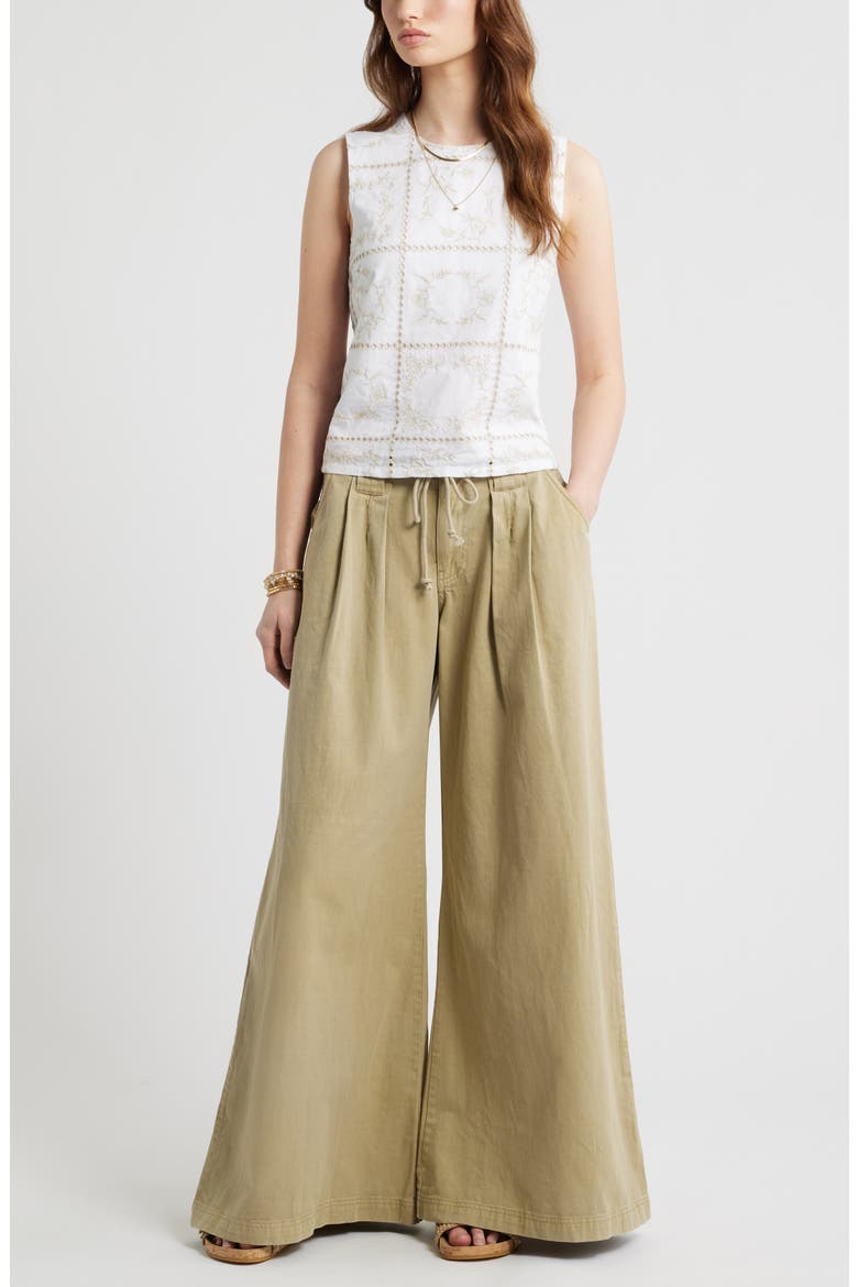 Floral Embroidered Top, Alternate, color, WHITE