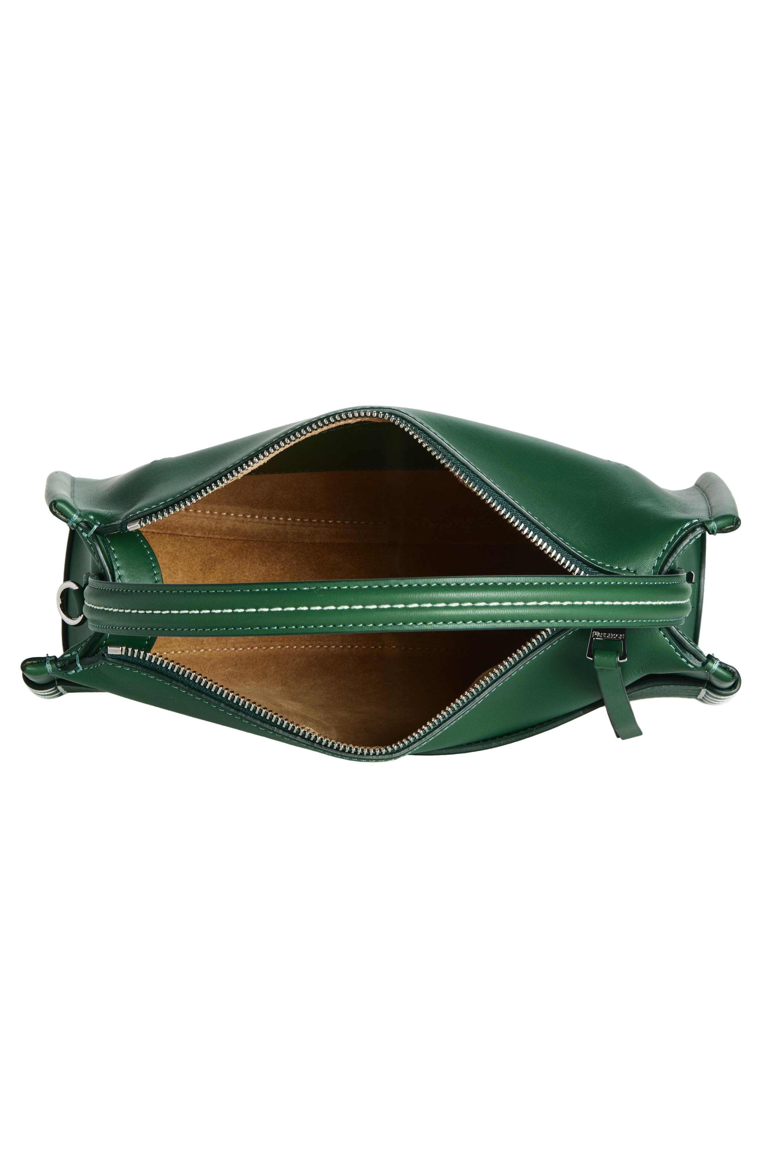 JW Anderson Loafer Leather Top Handle Bag, Alternate, color, Pine 555