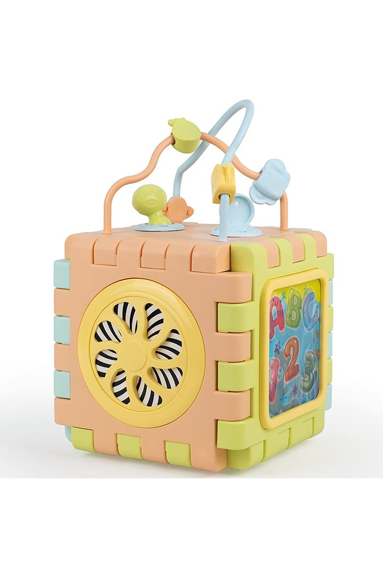 2 In 1 Educational Cube & Puzzle, Toddlers and Kids 12mo+, Main, color, Multicolored