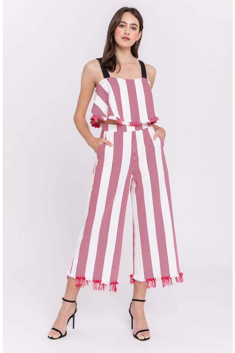 Stripe Crop Tank, Alternate, color, RED