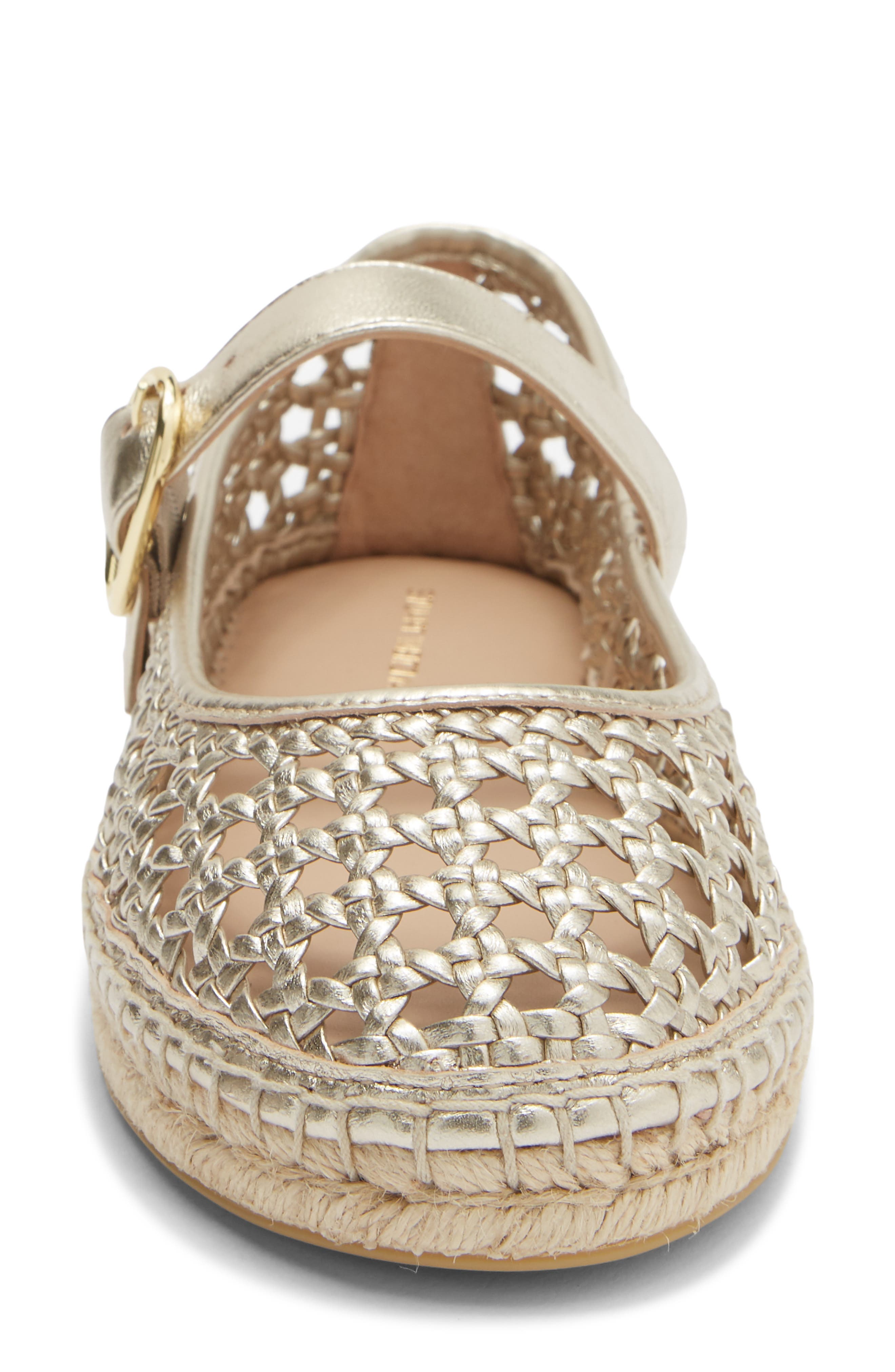 Margrete Mary Jane Espadrille, Alternate, color, PLATINO