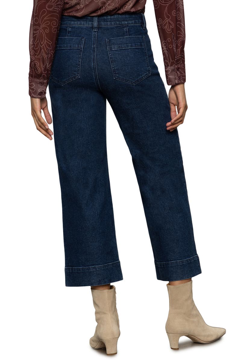 Sanctuary The Marine Patch Pocket Crop Wide Leg Jeans, Alternate, color, Aspen