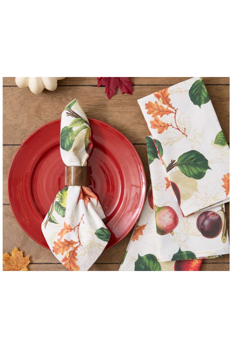 Orchard Botanical 4-Piece Napkin Set, Alternate, color, ORCHARD BOTANICALS