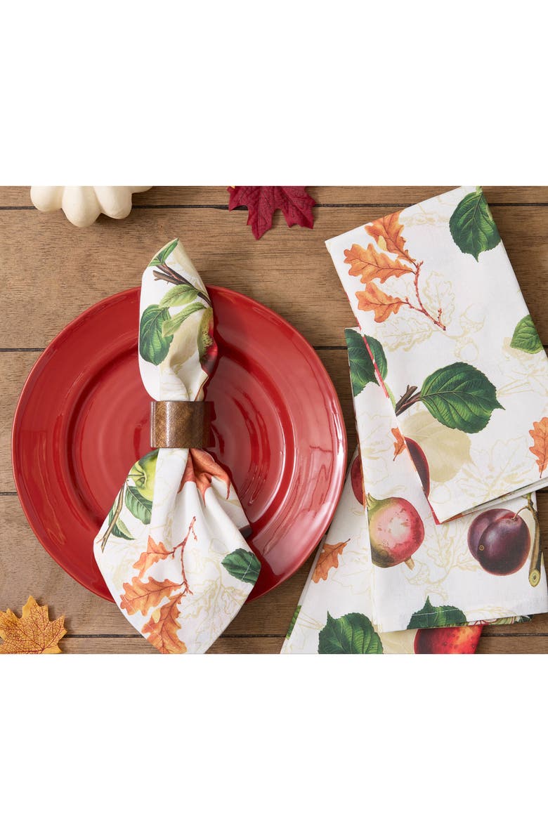 Design Imports Orchard Botanical 4-Piece Napkin Set, Alternate, color, Orchard Botanicals