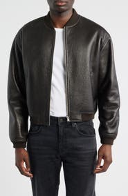 FRAME Genuine Shearling Lined Bomber Jacket