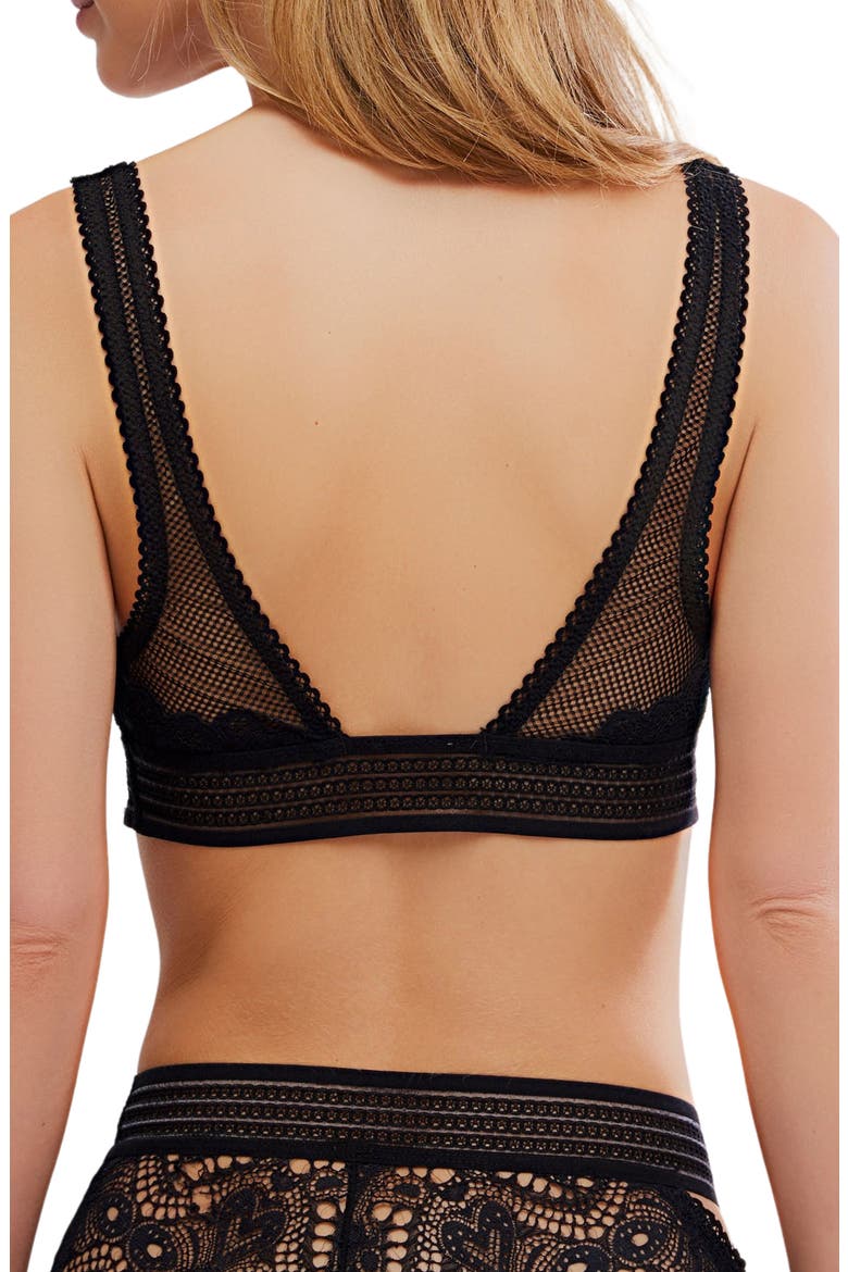 Intimately FP Moonlit Meadow Bralette, Alternate, color, BLACK