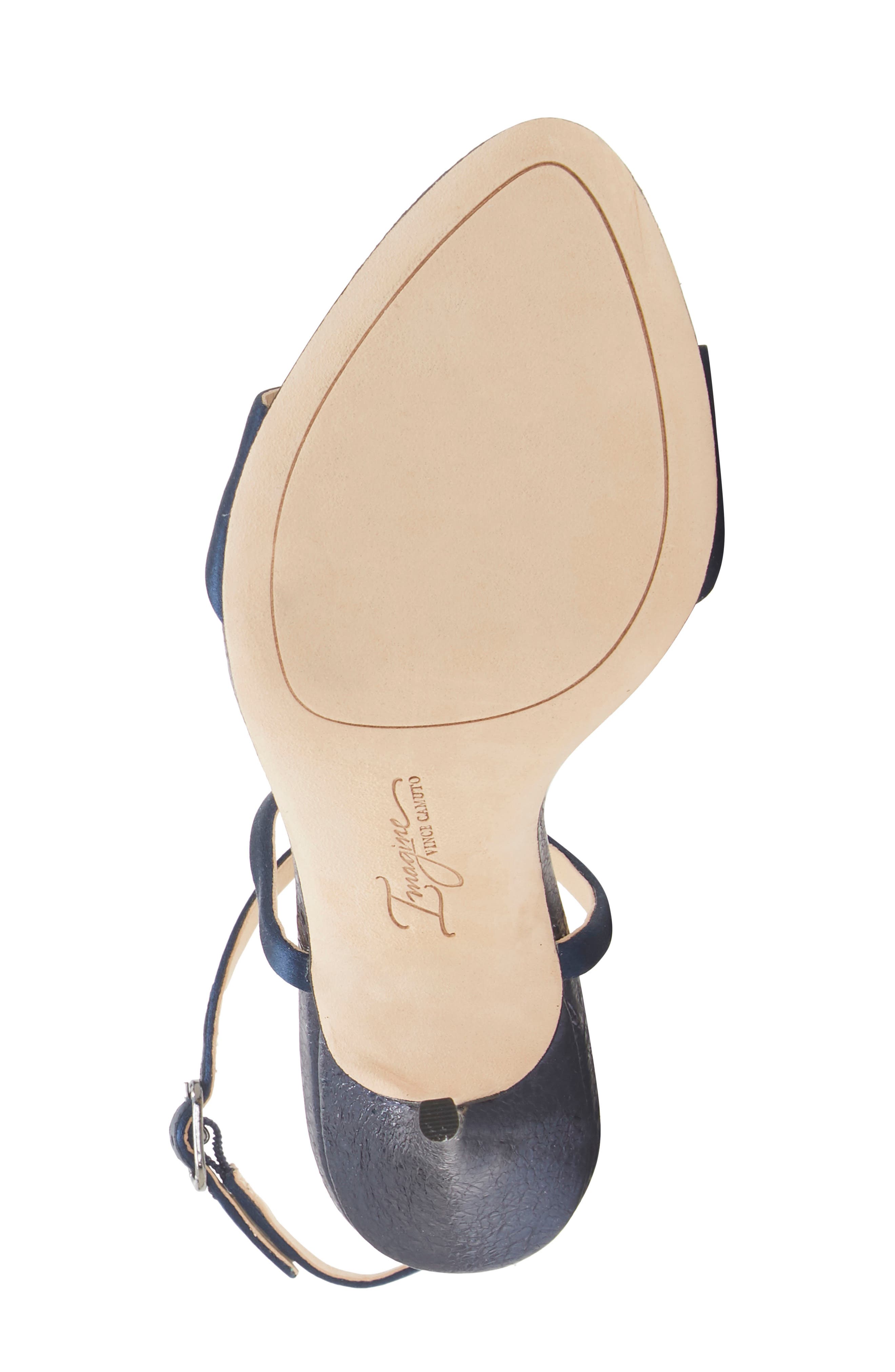Rora Ankle Strap Stiletto Sandal, Alternate, color, INKWELL BLUE SATIN