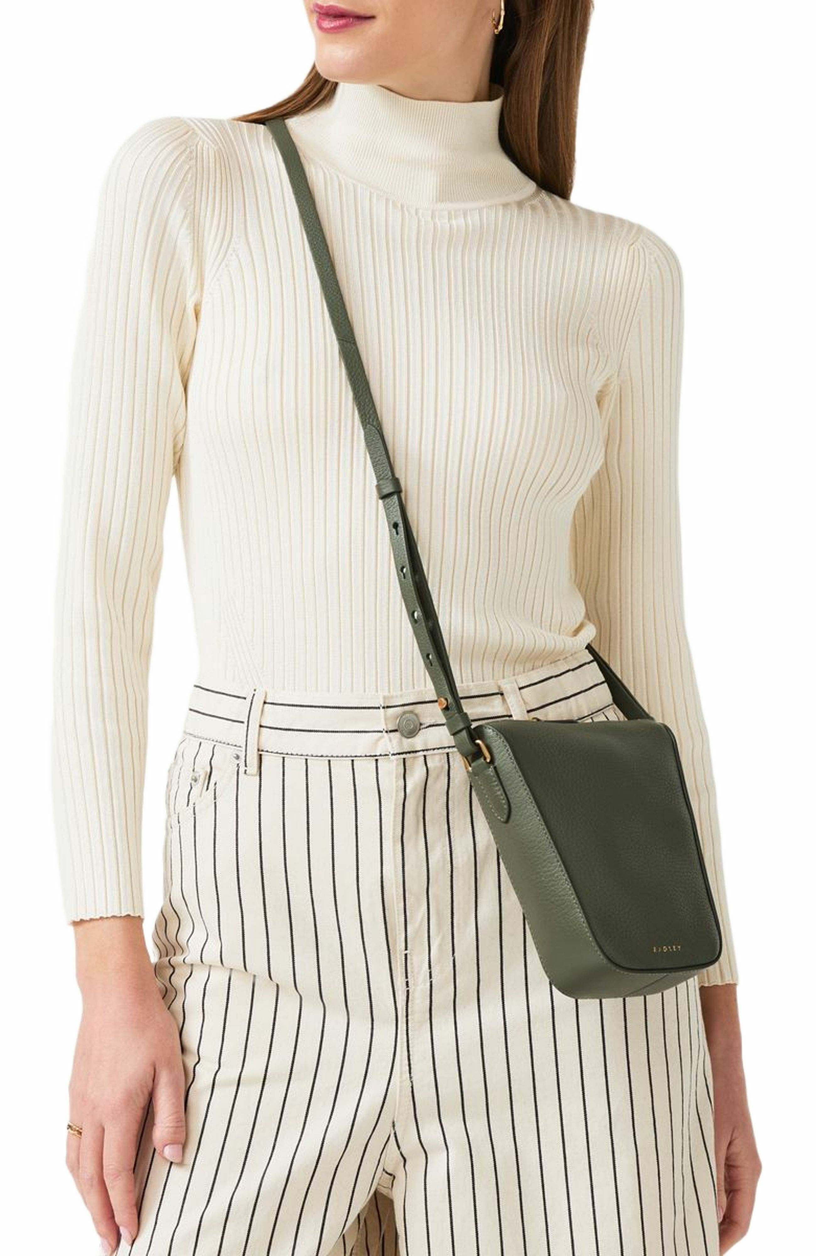 Radley Oak Street Medium Phone Crossbody Bag, Alternate, color, Olive