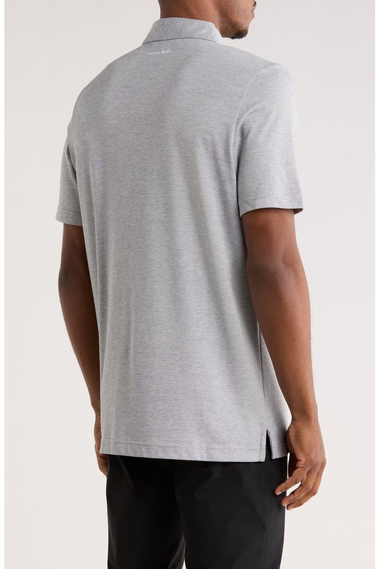 The Zinna Polo, Alternate, color, HEATHER GREY