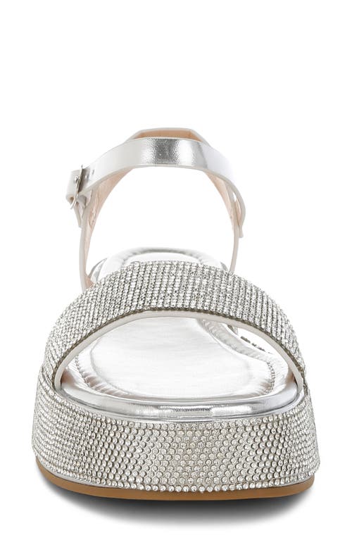 London Rag Nensis Platform Sandal In Silver