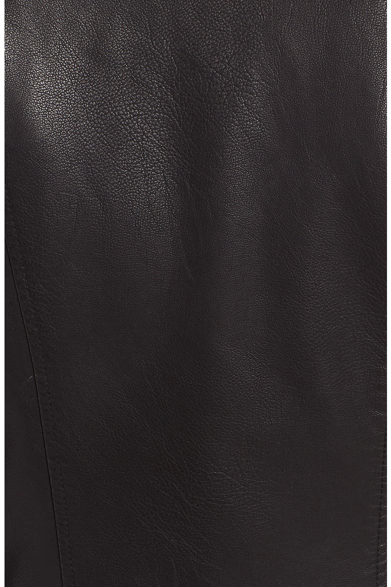 Faux Leather Jacket, Alternate, color, BLACK