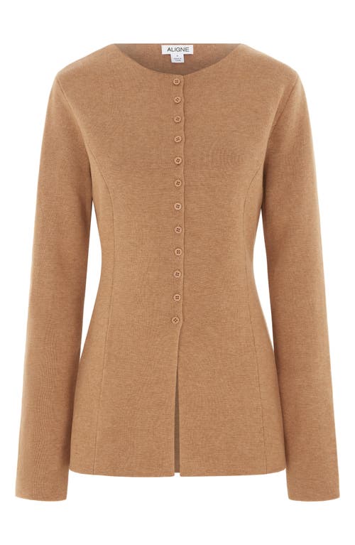 Aligne Daphne Knit Sweater Camel In Brown