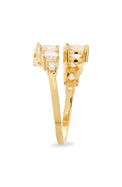 NORDSTROM NORDSTROM GRADUATED CUBIC ZIRCONIA BYPASS RING 