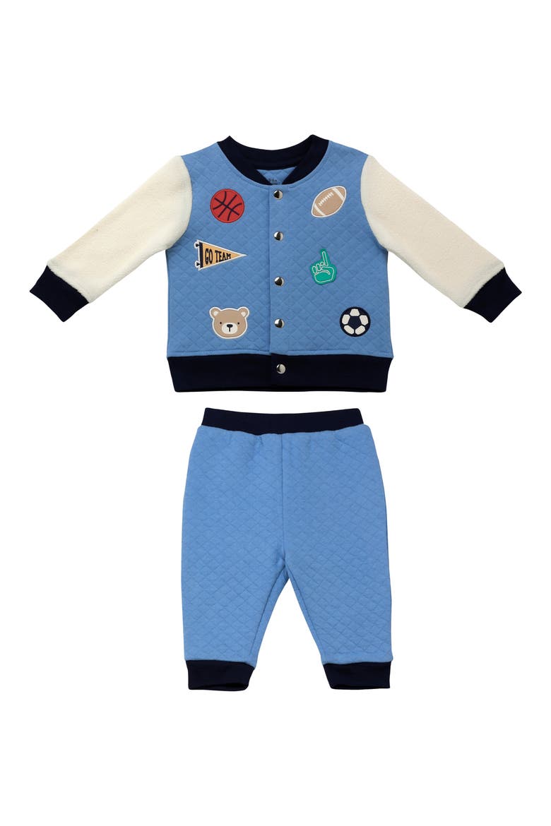 Kids' Varsity Jacket & Joggers Set, Main, color, BLUE