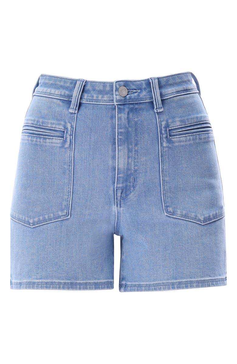 Bayeas Elowen Welt Pocket High Waist Denim Shorts, Alternate, color, Light Blue
