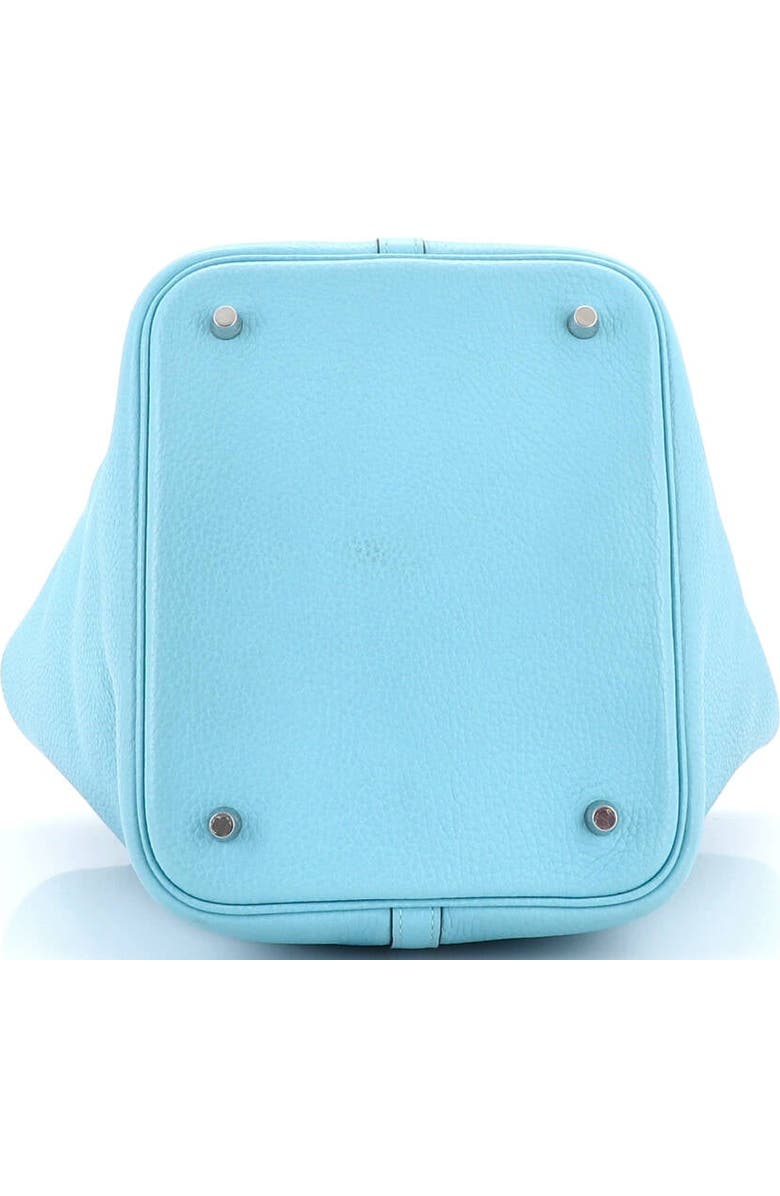 Pre-Owned Hermes Picotin Lock Bag Clemence MM, Alternate, color, Bleu Atoll