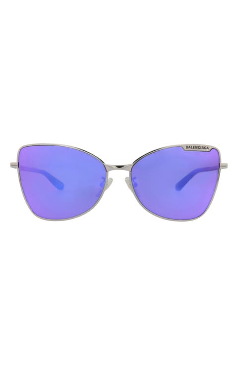 60mm Cat Eye Sunglasses