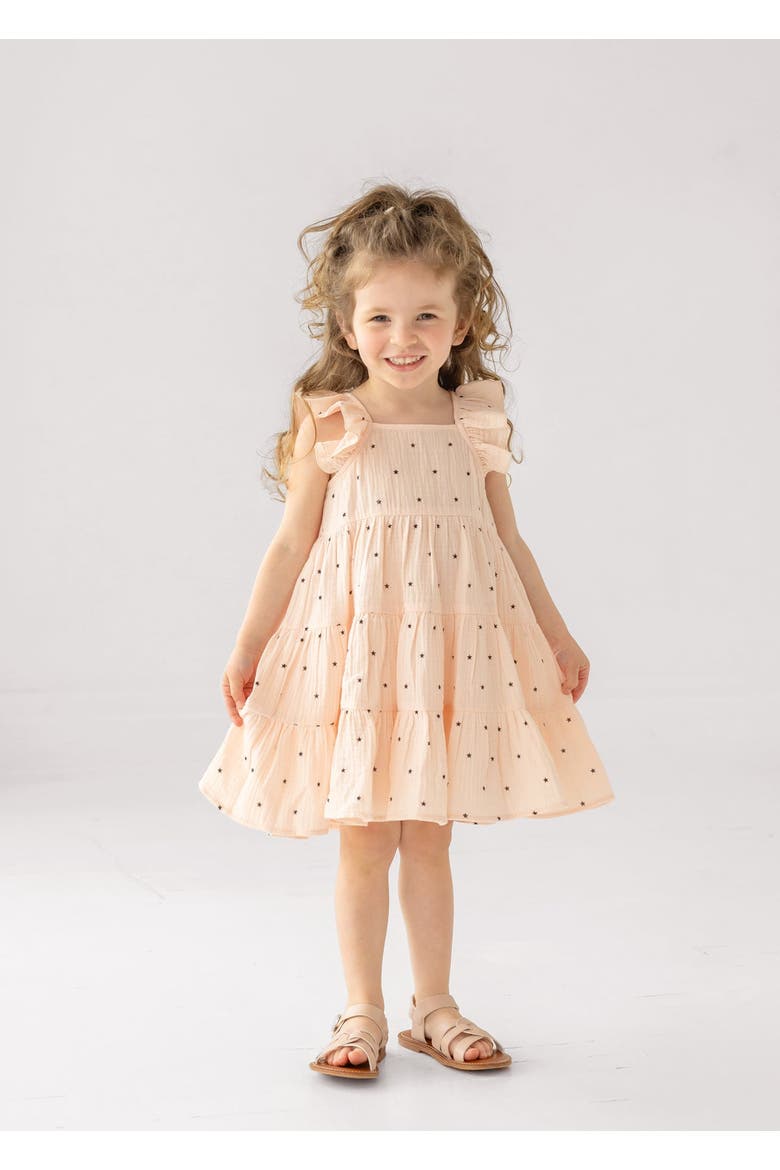 Stargirl Ruffled Sleeve Dress, Alternate, color, Pink