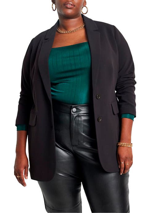 The 365 Semi Stretch Two Button Blazer