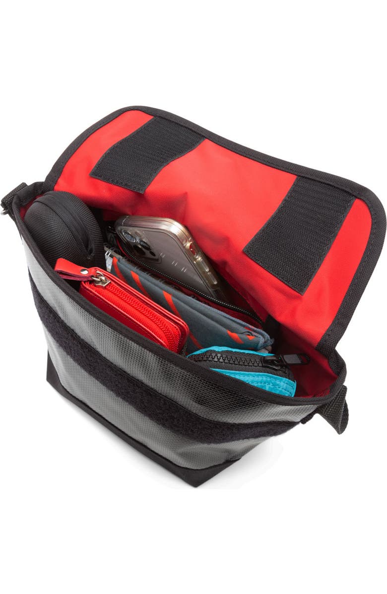 Manhattan Portage Vinyl Crossbody Bag Ver 2, Alternate, color, Black