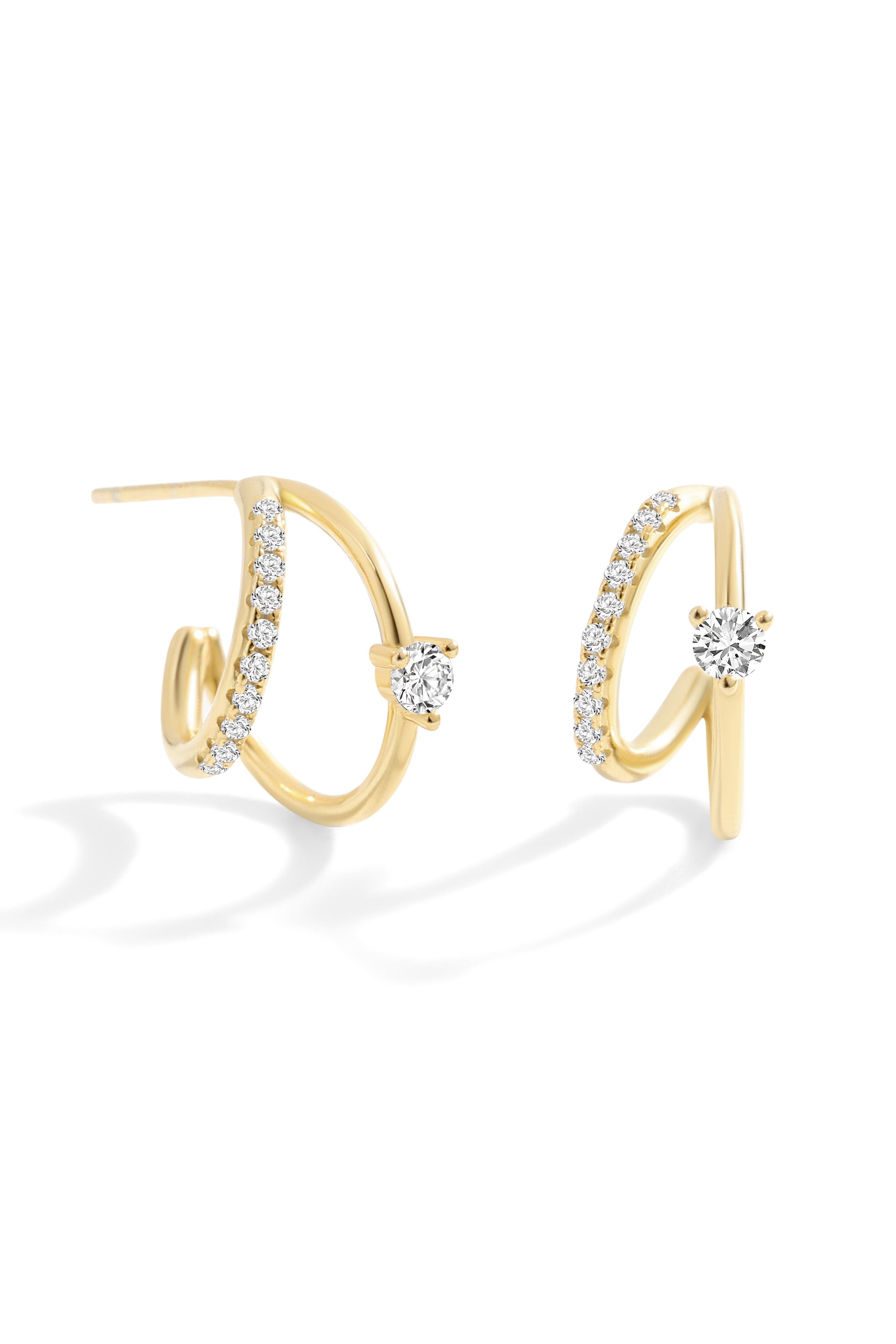 18k Gold Vermeil / Zircon