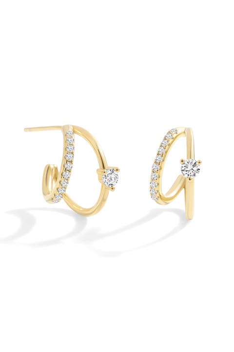 The Nova Double Hoop Earrings