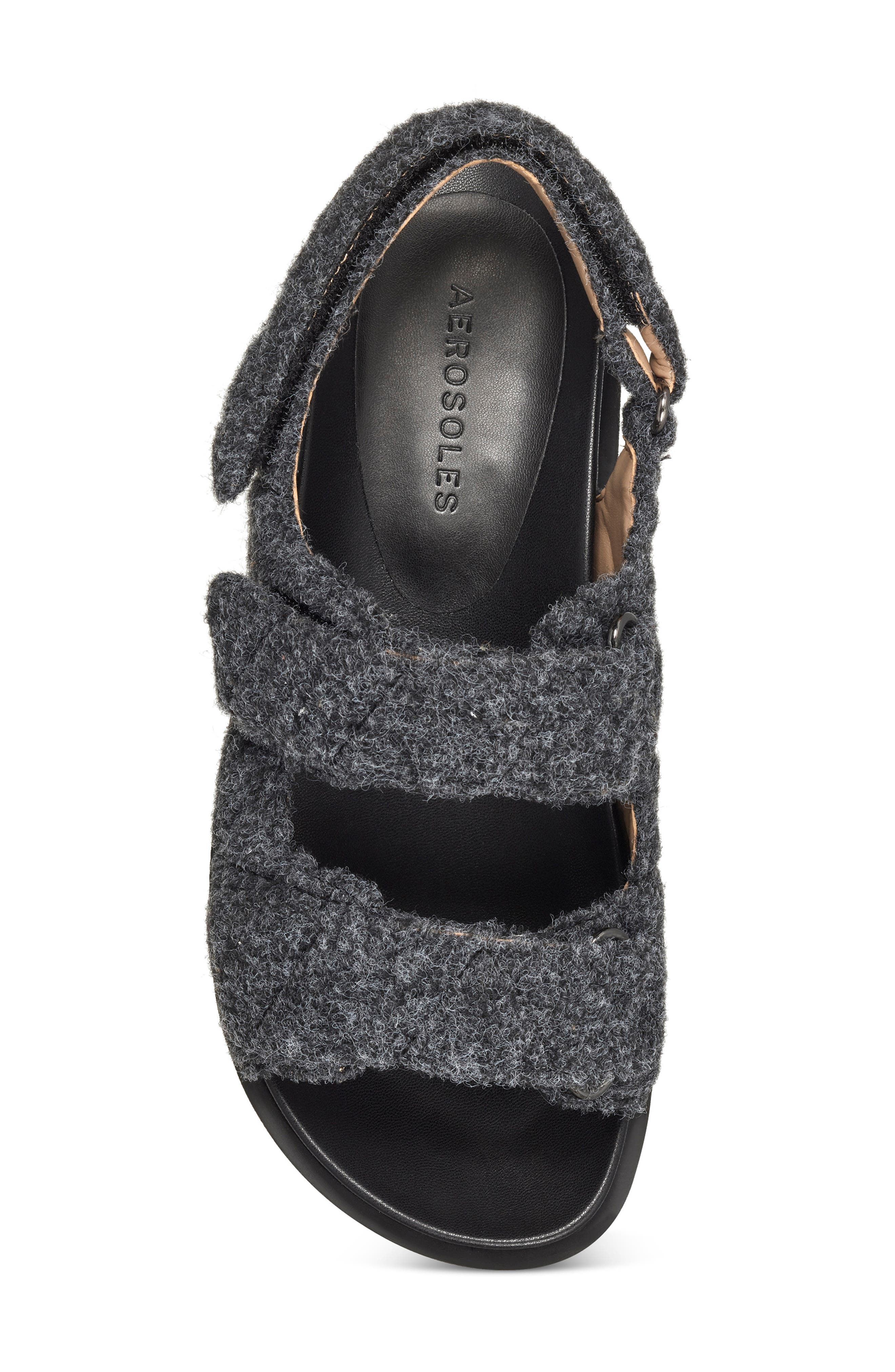 Lamirca Sandal, Alternate, color, GREY FABRIC