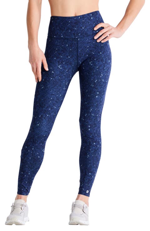 Spotted Blues High Waist Leggings