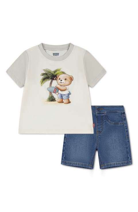 Palm Tree T-Shirt & Denim Set (Baby)