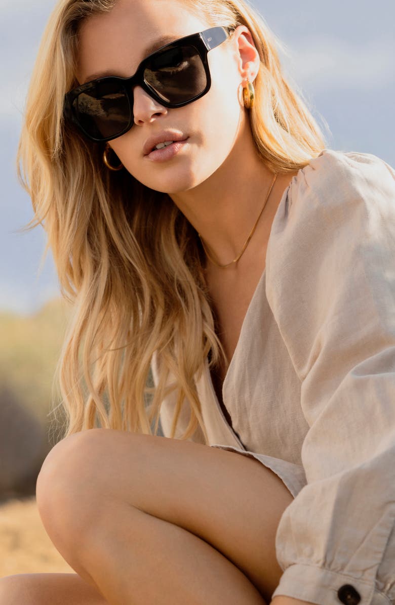 DIFF Bella II 55mm Polarized Square Cat Eye Sunglasses, Alternate, color, 