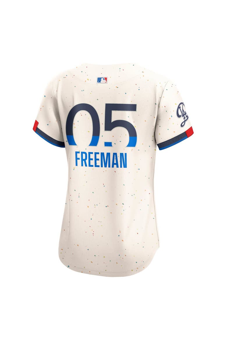Women's Nike Freddie Freeman Cream Los Angeles Dodgers City Connect Limited Jersey, Alternate, color, Cream