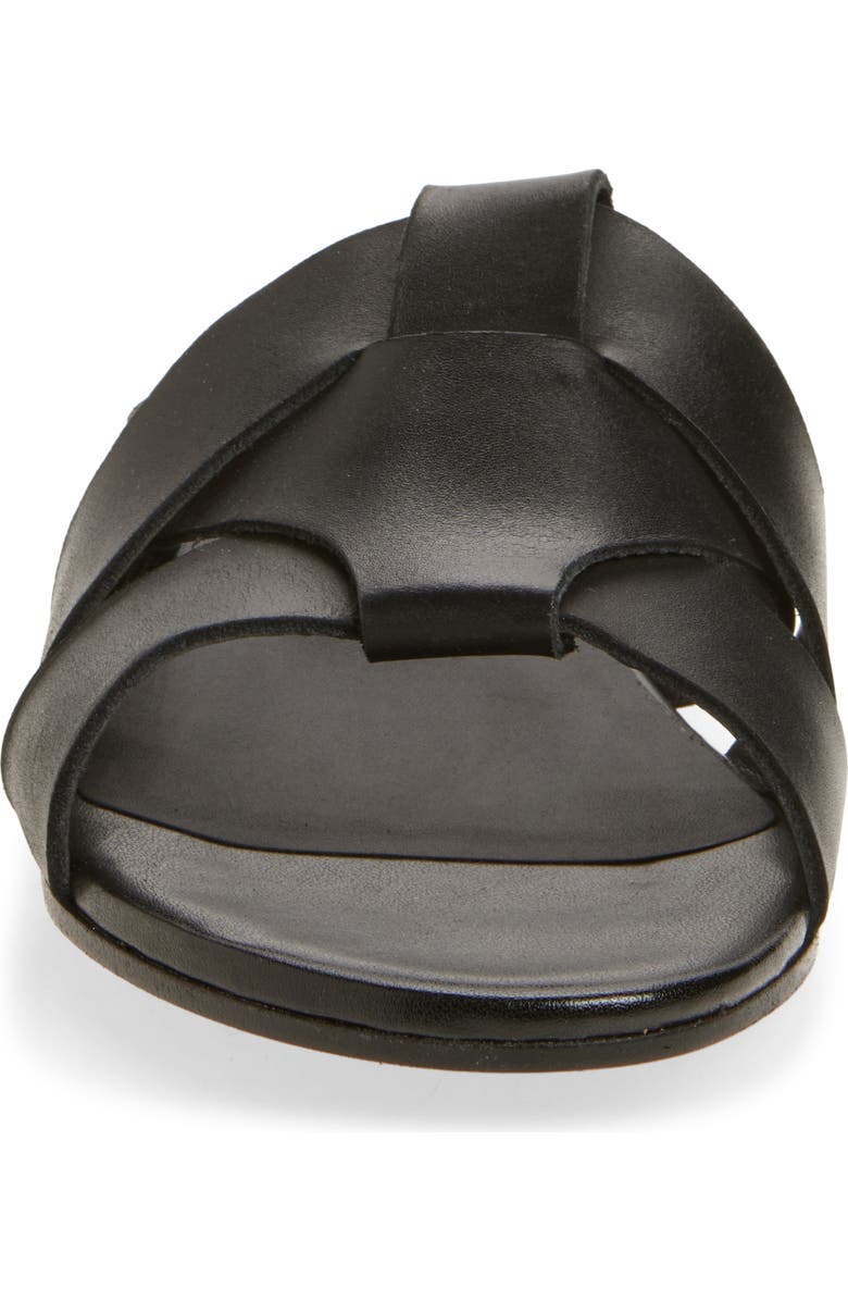 Bruno Magli Andria Woven Slide Sandal, Alternate, color, Black Leather