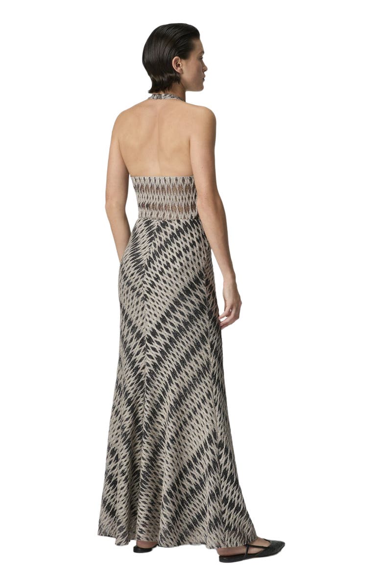 Missoni 3d Diamond Mixed Viscose Long Skirt, Alternate, color, Green& Brown