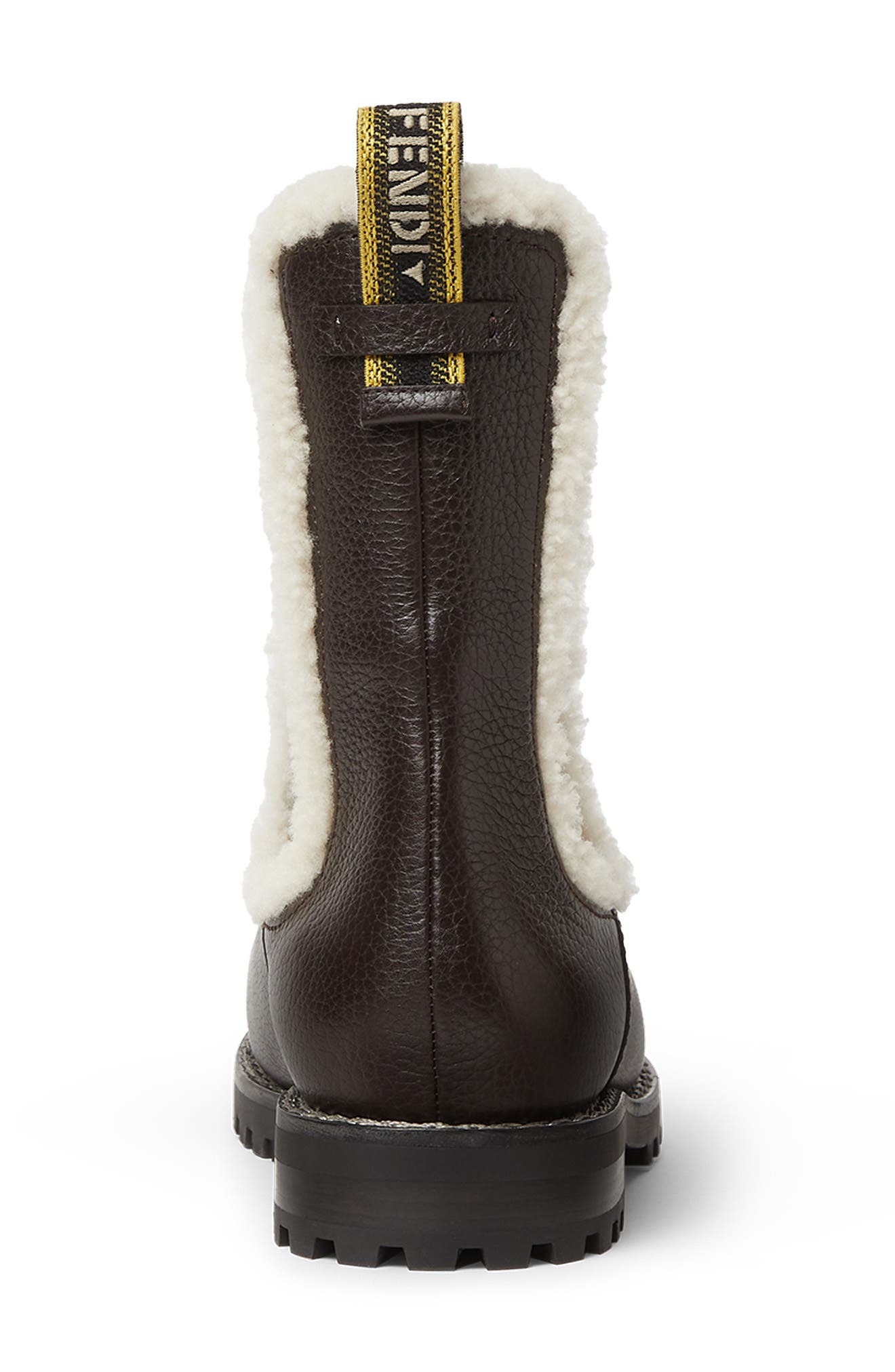 Genuine Shearling Chelsea Boot, Alternate, color, BROWN LATTE