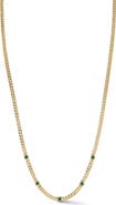 SPHERA MILANO Cubic Zirconia Heart Station Chain Necklace