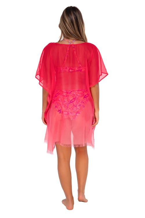 Sunsets Maldives Tunic In Geranium