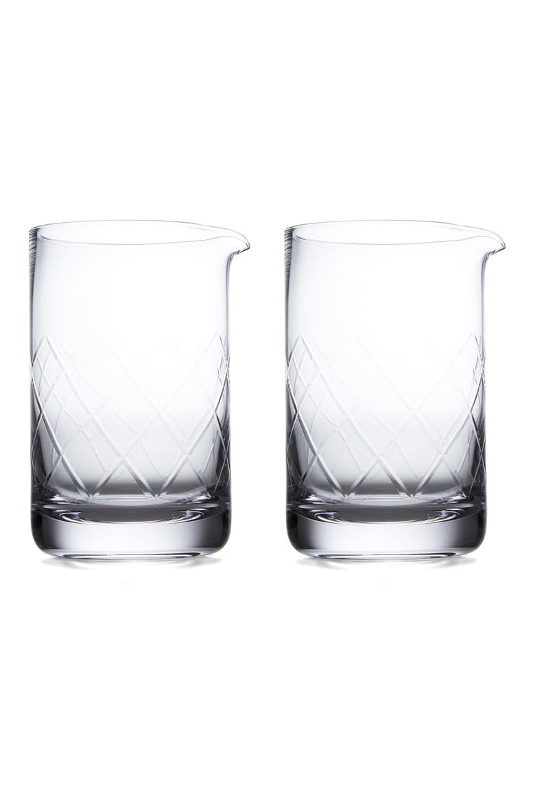 Viski Professional Crystal Extra Large Mixing Glass, Main, color, WHITE