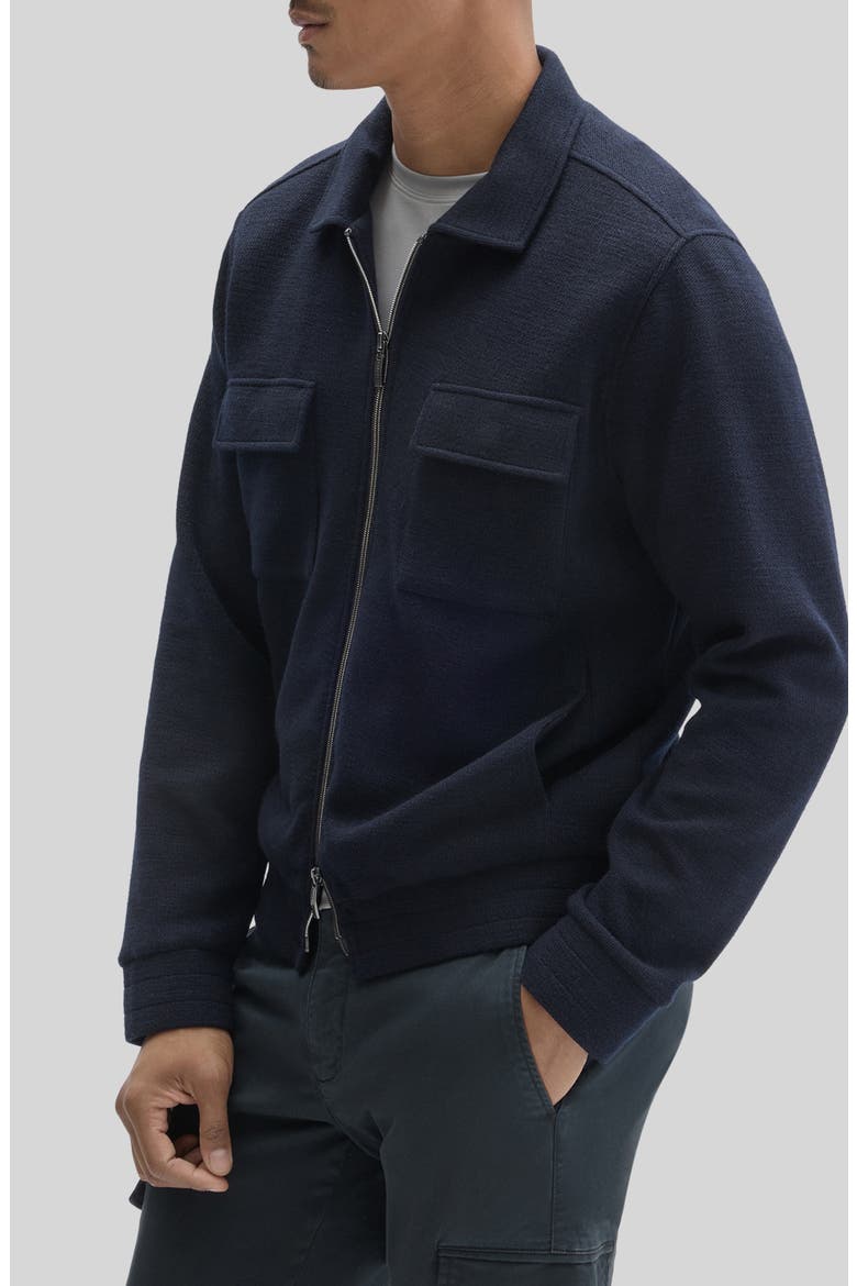 Mezner Cropped Zip Jacket, Alternate, color, NAVY