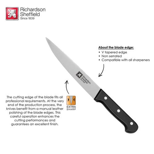 Richardson Sheffield Universal 7-inch Carving Knife In Black
