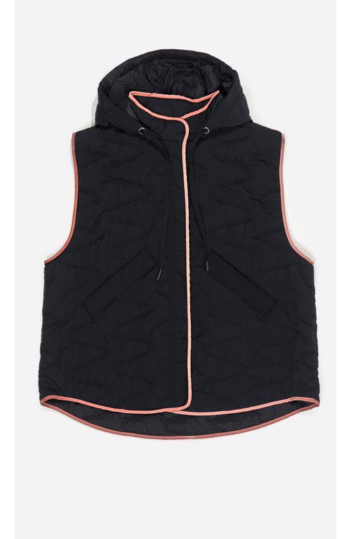 Bimba Y Lola Padded Vest Hood In Black