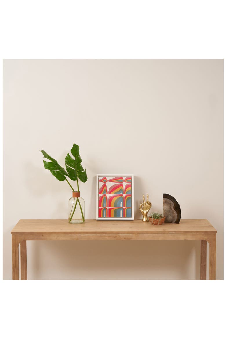 'Whimsical Rainbows' by Emanuela Carratoni Framed Wall Art, Alternate, color, PINK MULTI