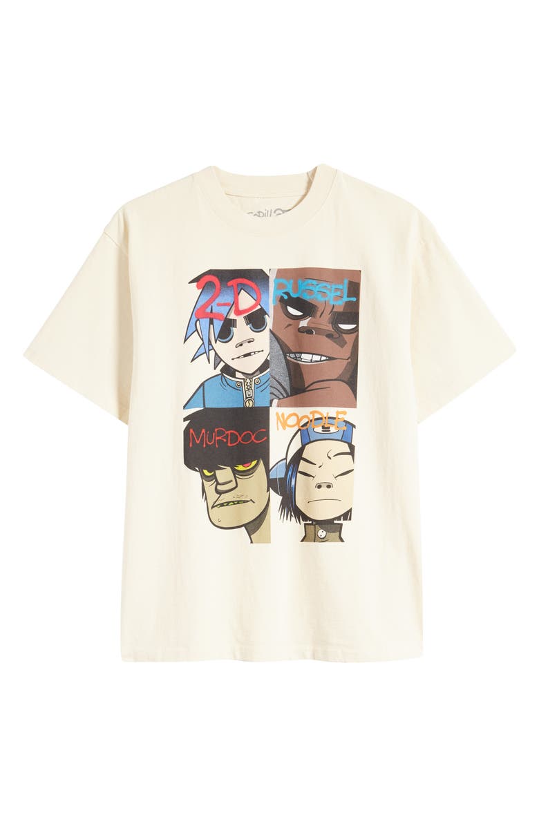 TRUST THE UNIVERSE Gorillaz Cotton Graphic T-Shirt, Main, color, 