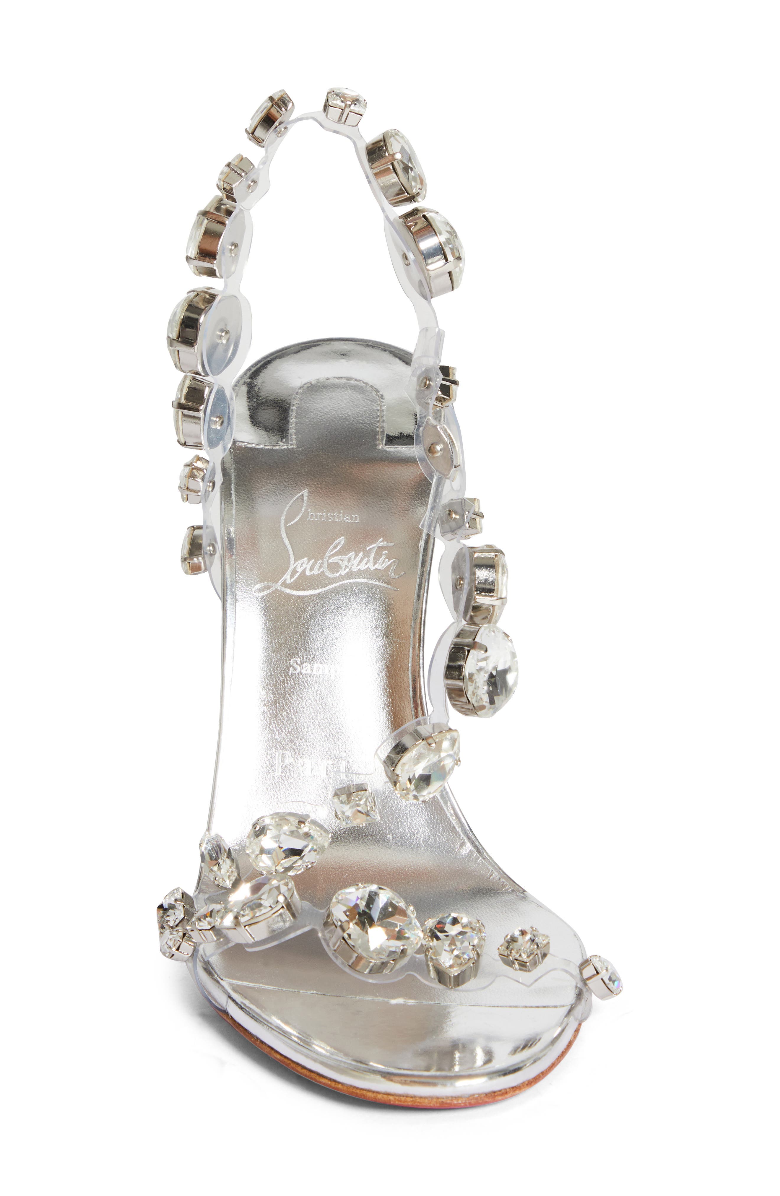 Christian Louboutin Rosalie Crystal Embellished Slingback Sandal, Alternate, color, 