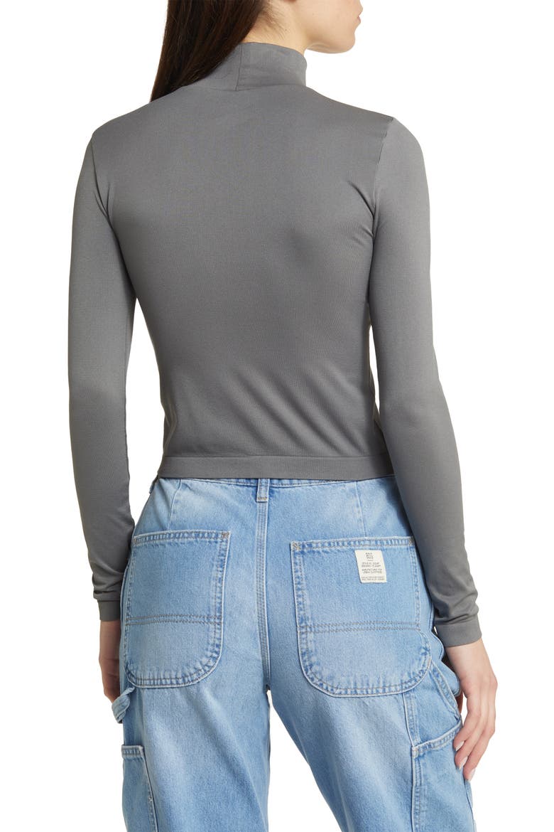 Turtleneck Top, Alternate, color, POPPY SEED