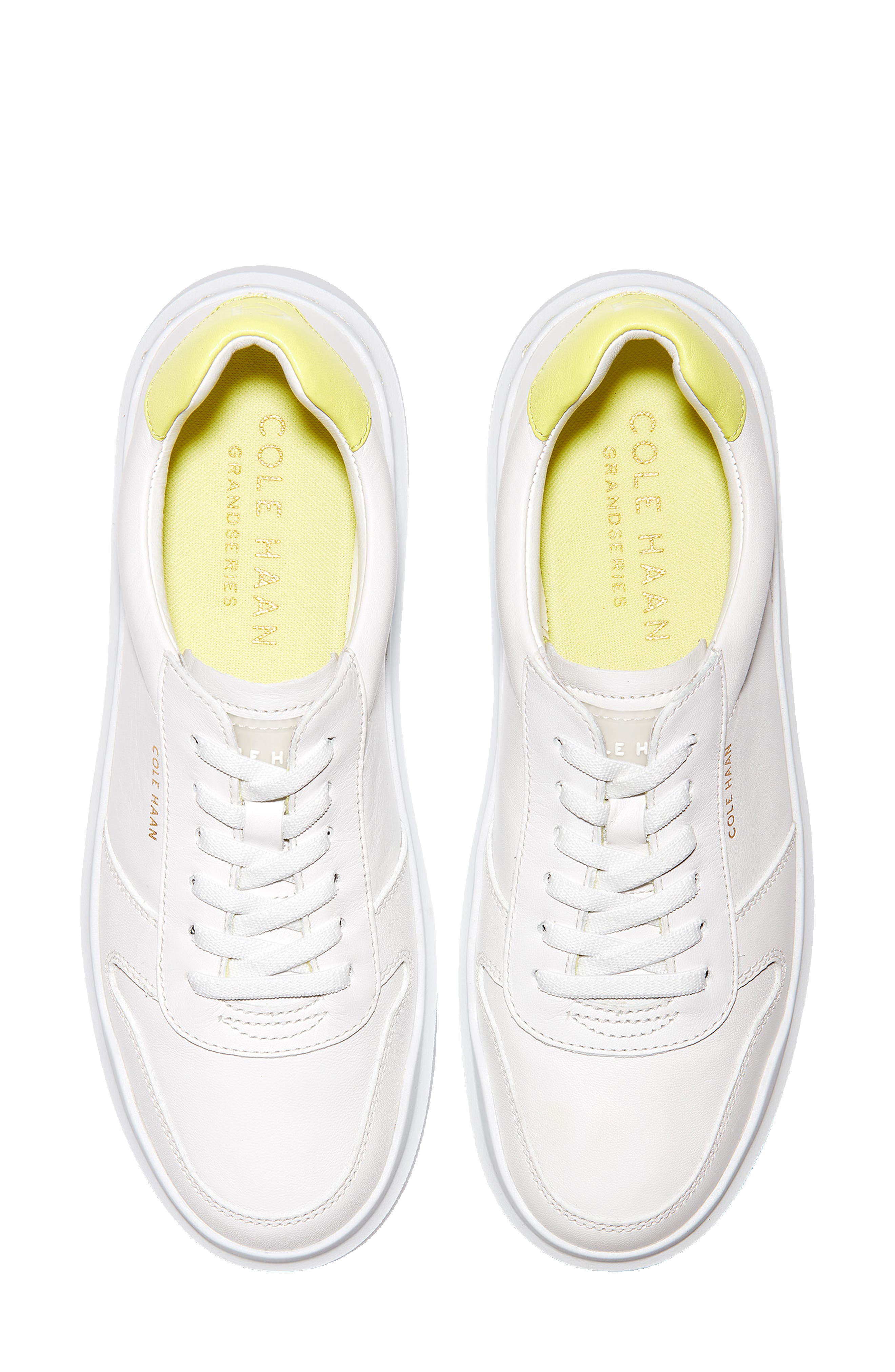 GrandPro Rally Sneaker, Alternate, color, WHITE/ LIMELIGHT LEATHER