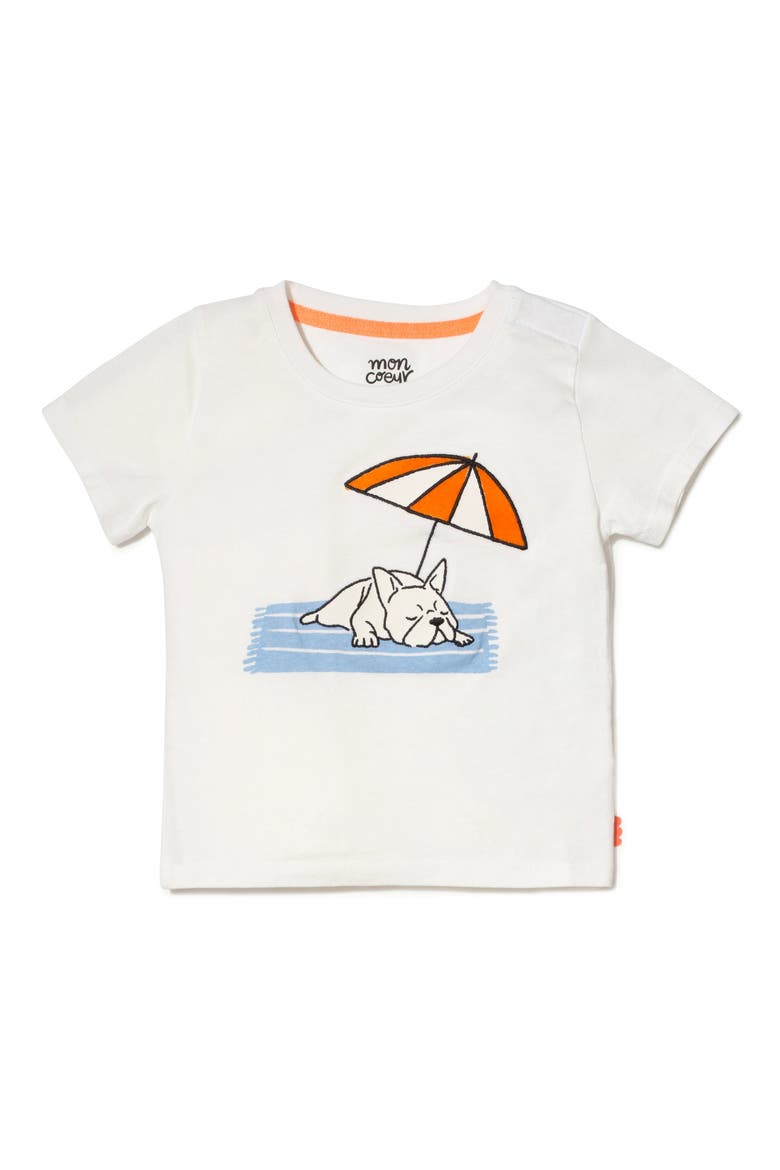 Recycled Cotton & Organic Cotton Graphic T-Shirt, Main, color, NATURAL/ BEACH
